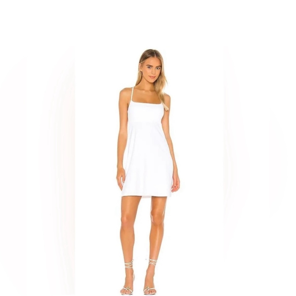 Susana Monaco, empire waist racer cutout, white, size small, worn once